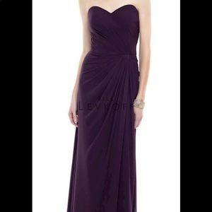 SAMPLE - Bill Levkoff dress style #159 in plum.
